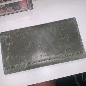 Gray ABLE leather wallet!
